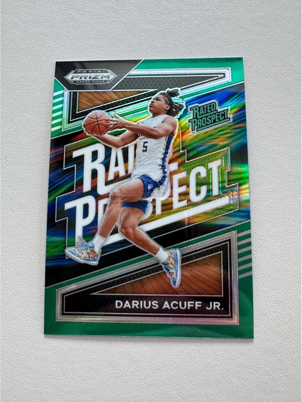 2024-25 Panini Prizm Draft Picks Rated Prospect Darius Acuff Jr. #7 Green Prizm